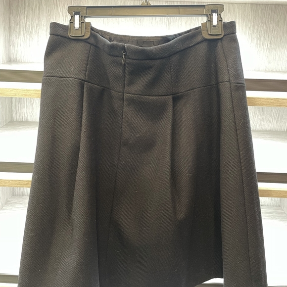 Pink Tartan Textured Wool Mini Skirt NWT - Picture 2 of 4